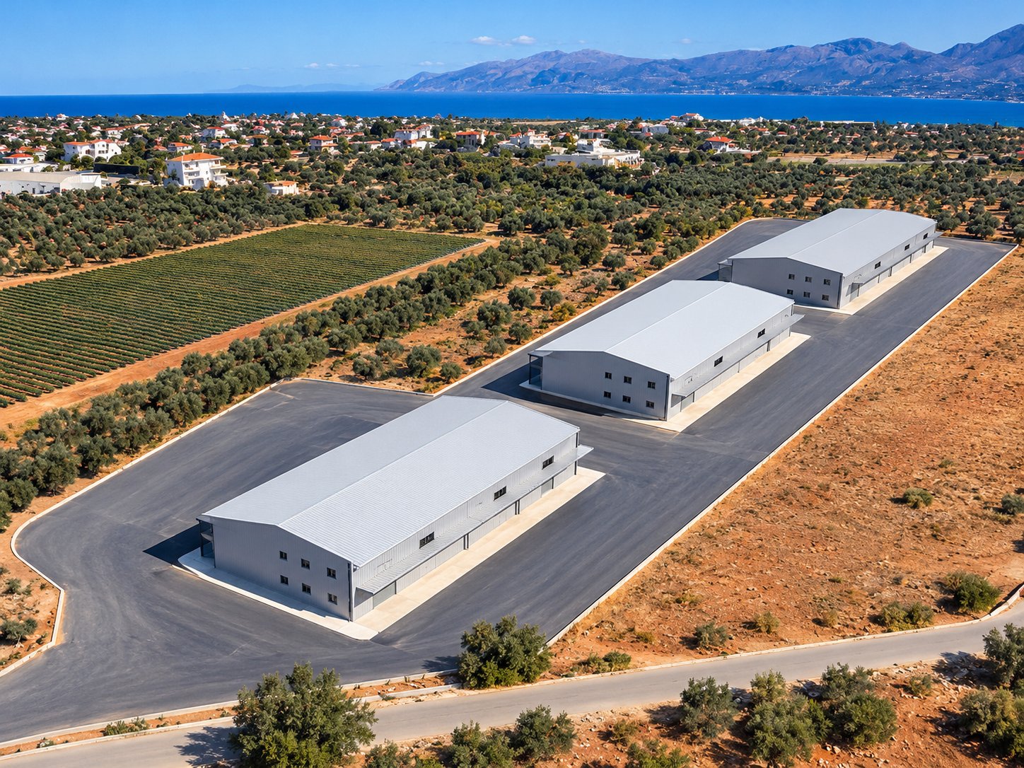 Κρήτη Π.Ε. Ηρακλείου Εμπορική Αποθήκη 1100 τ.μ.